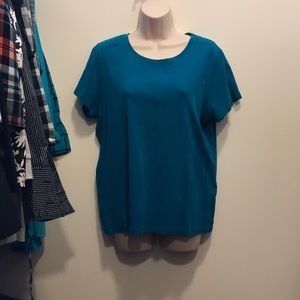 St. John’s Bay dark teal/ turquoise t shirt XL